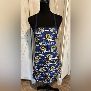 Blue Rams Apron